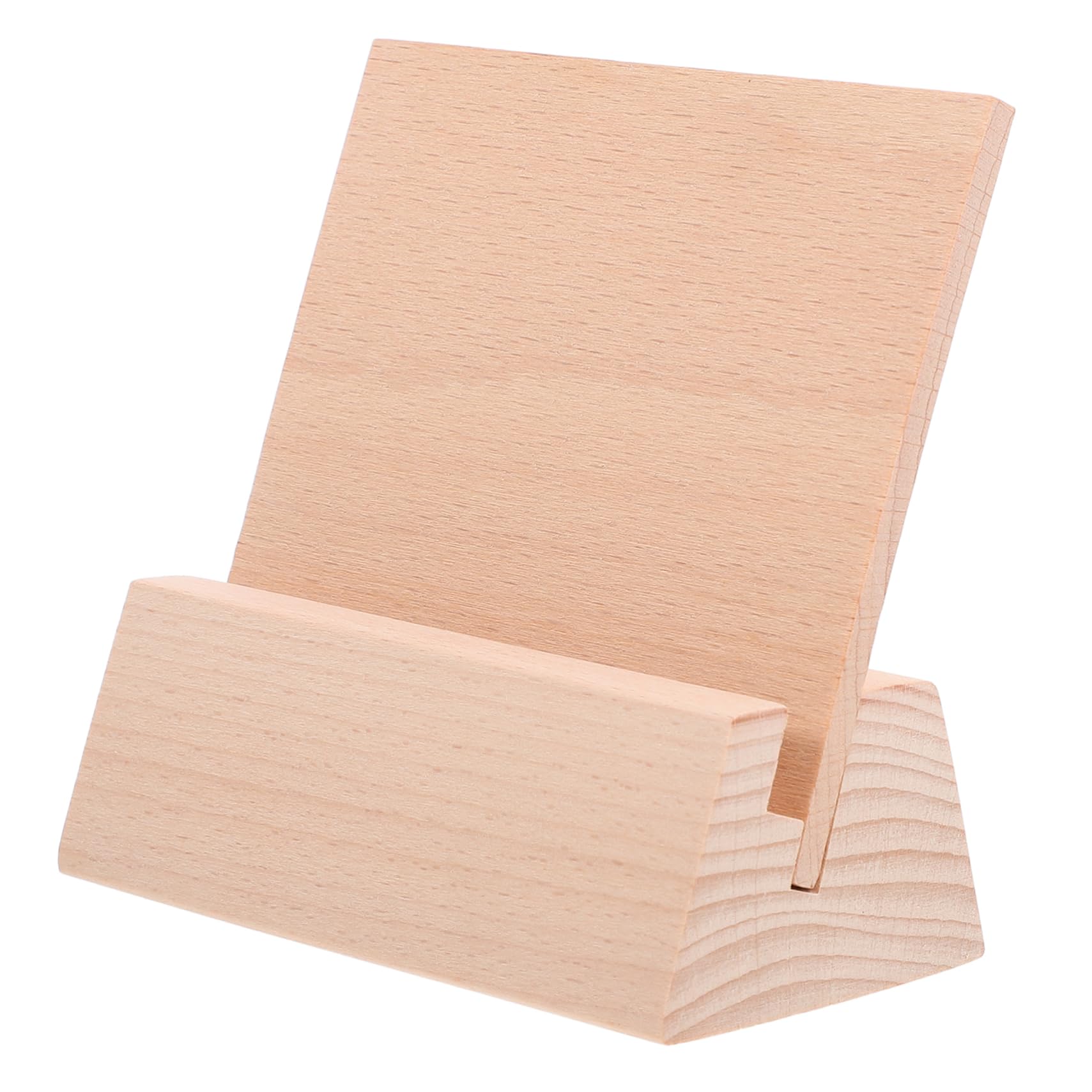 NUOBESTY 5 Pièces Base De Calendrier De Bureau Porte-carte Postale Petit Porte-affiche Porte-signe De Mariage Support De Cartes Numérotées Porte-mémo Cartes Affichant Des Détenteurs Bois