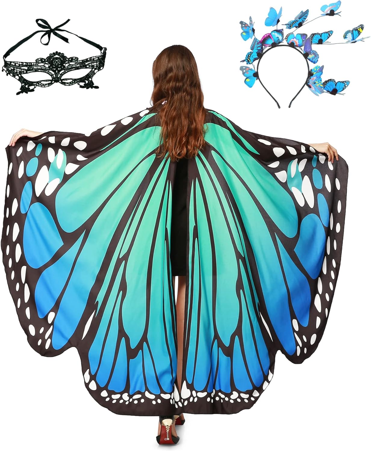 Butterfly Costume Women's Butterfly Headband Carnival Mask Butterfly