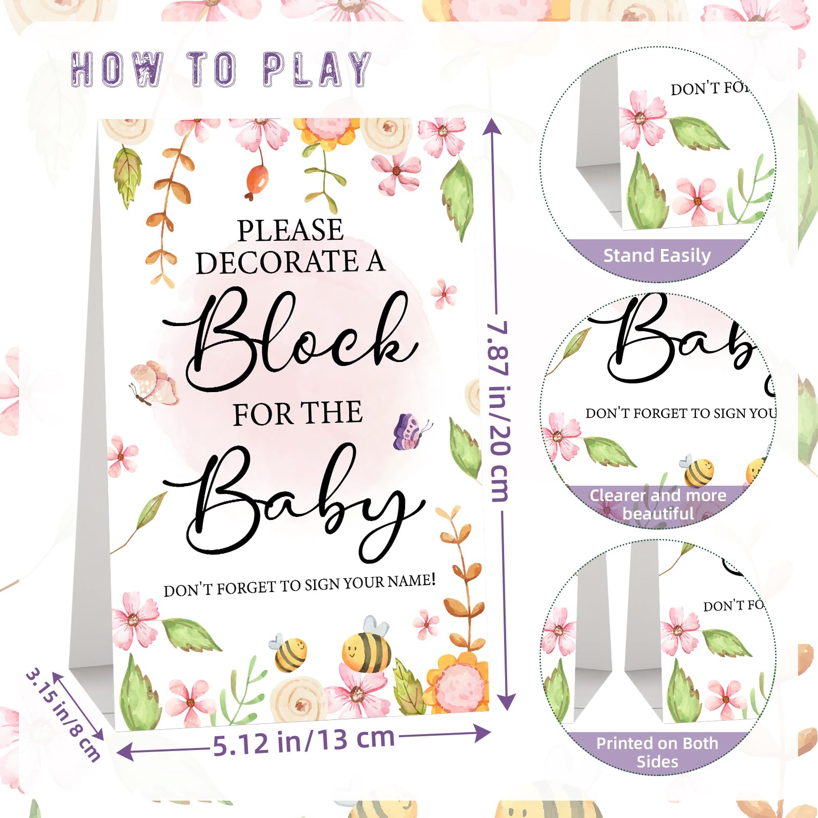 Baby Games Baby Shower Alphabet Book Baby's First ABC Book Baby Locally  Grown Baby Shower Decorations, image size:1600x1600
