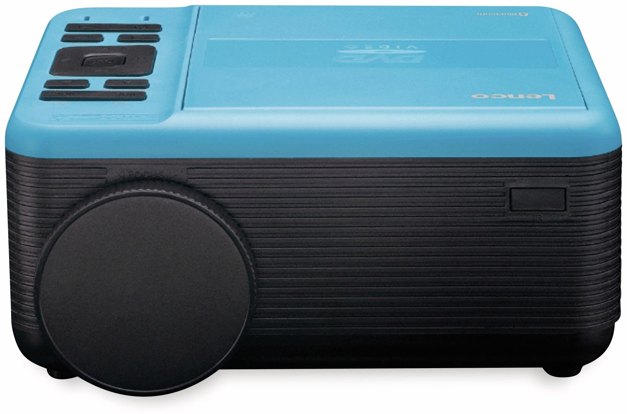 Lenco LPJ-500 - Proiettore Bluetooth - Mini videoproiettore - Lettore DVD - 2800 lumen - 30.000 ore di durata - Full HD - Bluetooth 5.0-2 x HDMI - USB - SD Port - AV-in - VGA - Blu