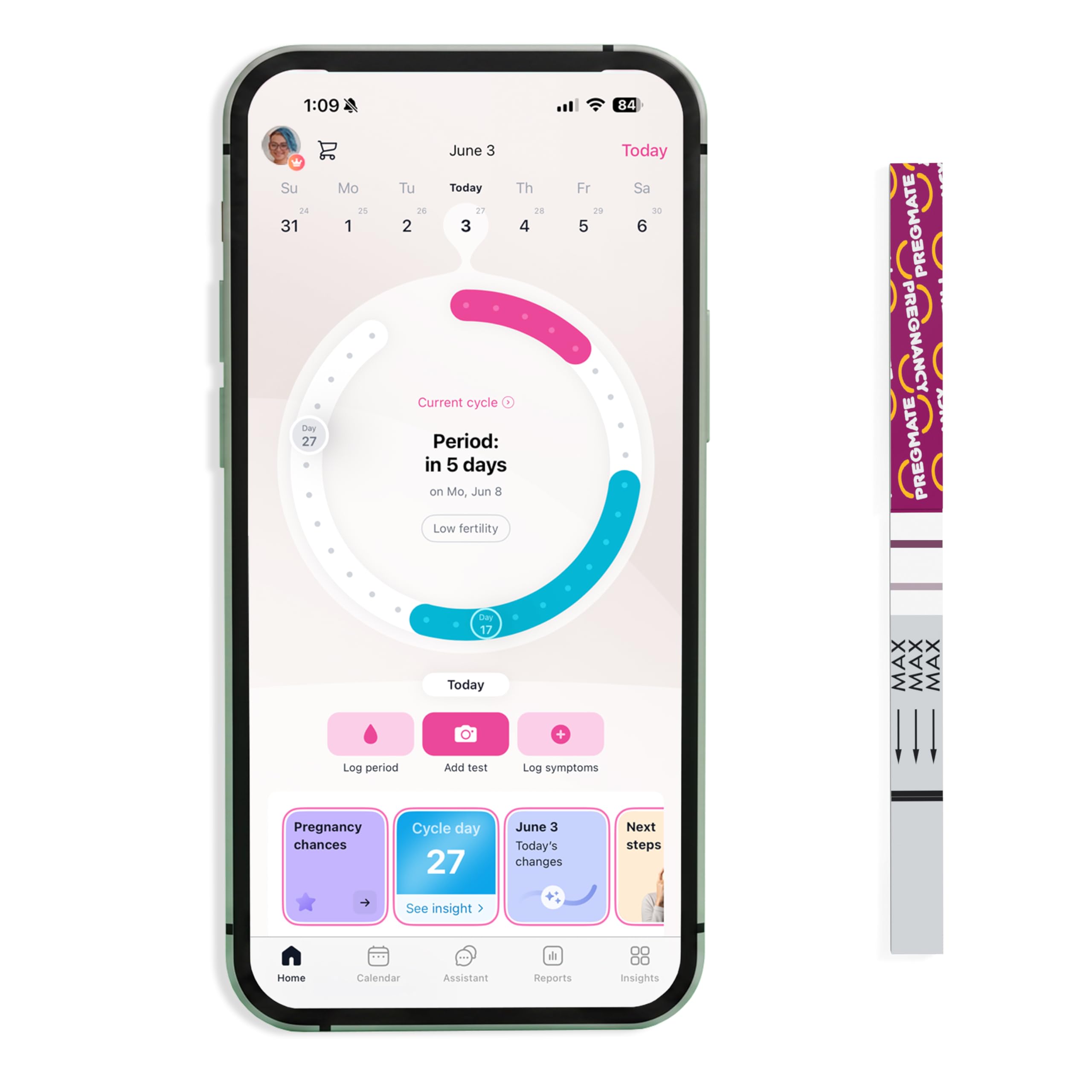 Pregmate 100 pasków do testów ciążowych HCG One Step HCG zestaw do testowania moczu 100 sztuk Pregmate