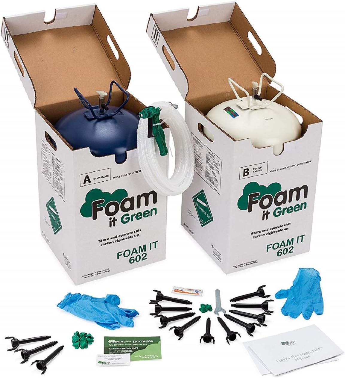 Foam it 602 Polyurethane Spray Foam Insulation Kit
