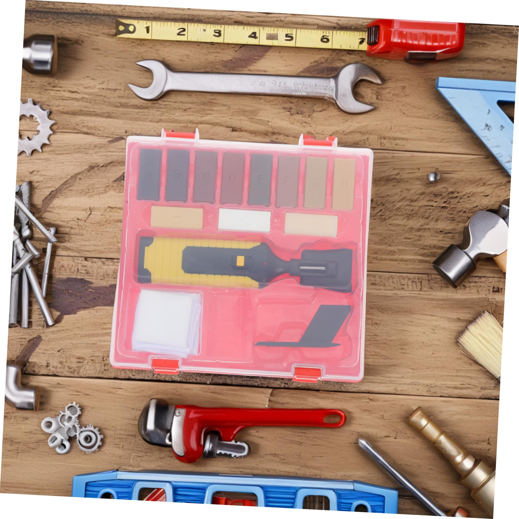 NUOBESTY Kit de Reparación de Cera para Madera y Laminados con Accesorios Abs y Resina, Elimina Rayones y Daños en Pisos y Muebles para Hogar y Oficina