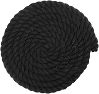 Vista 70 de West Coast Paracord - Cuerda de algodón natural trenzada de 3 hebras, 1/4, 1/2, 5/8, 3/4 y 1 pulgada de diámetro, 10, 25, 50, 100 pies