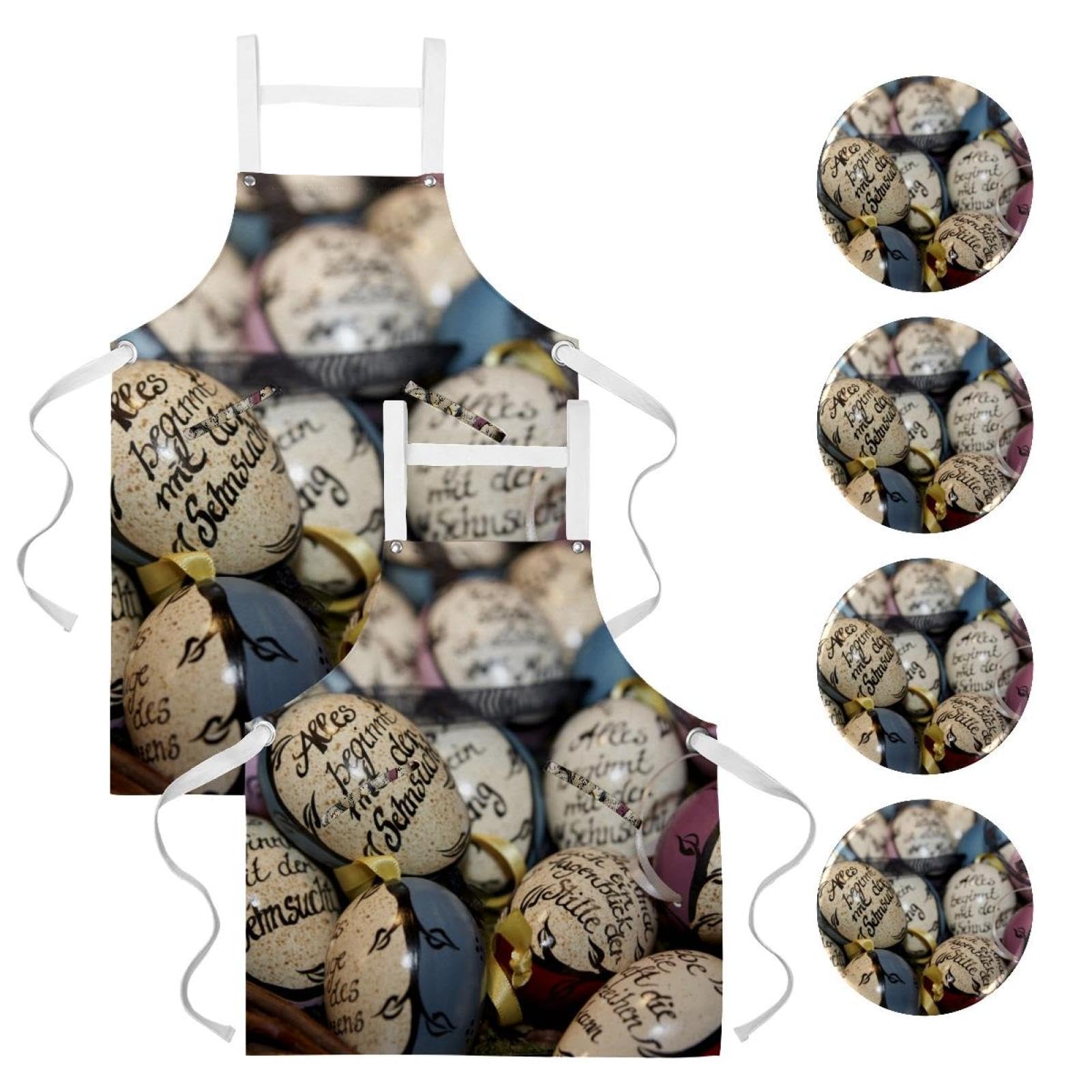 Tablier de cuisine lot de 2 anti-taches pour le travail en restaurant