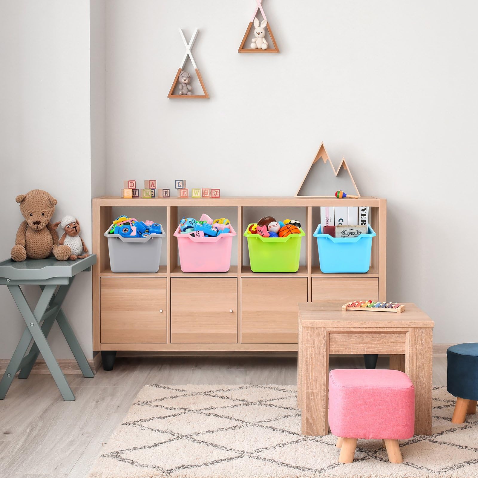Colorful Cubby Bins - Classroom Storage -5