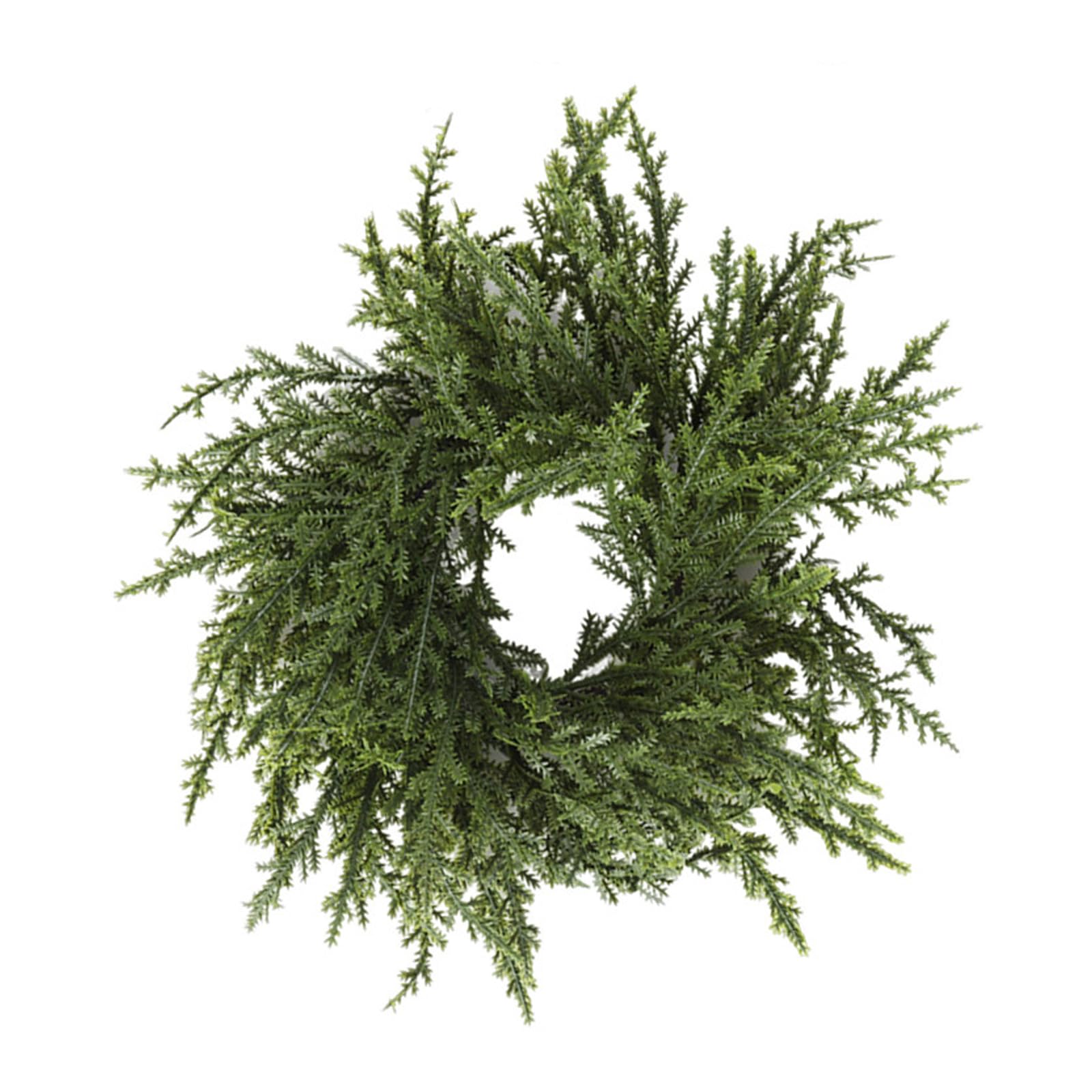 Lerpwige Norfolk Pine Needle Garland With Holder Wreath Artificial Snow Centerpiece For Weddings Norfolk Pine Garland