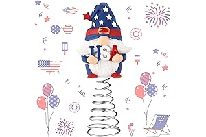 Queekay 4th of July Tree Topper