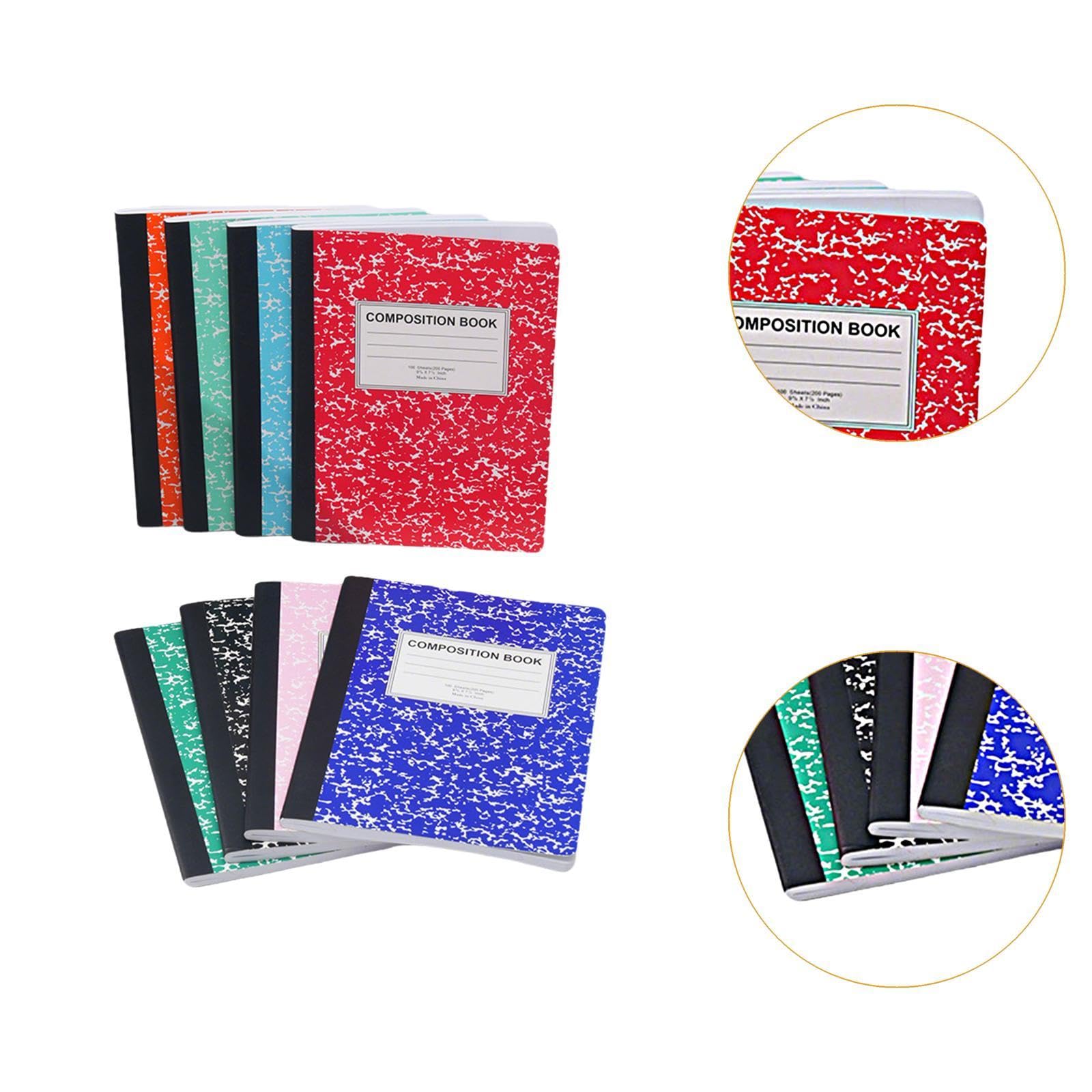8 Piezas Cuaderno Libreta de Apuntes Diario Agenda Escolar Bloc de Notas con Tapa Blanda Flexible para Estudiantes Profesionales Y Escritores B, Multicolor