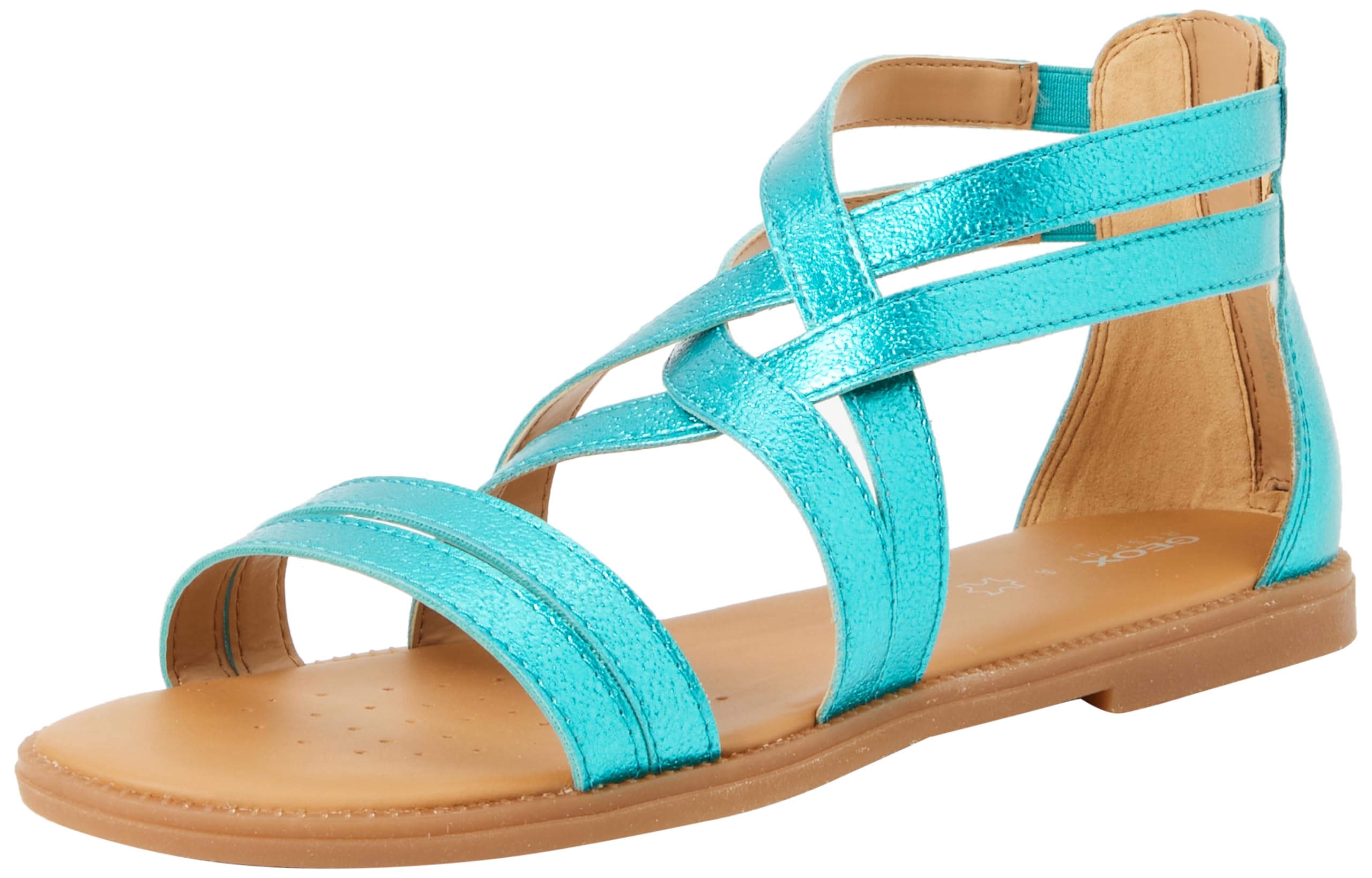 Geox J Karly Girl Sandal, Dk Emerald, 2.5 UK