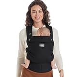 Baby Carrier - Ergonomic&comma; Cozy and Lightweight Carrier for 7-44lbs&comma; Effortless to Put On&comma; Ideal for Hands-Free Parenting&comma; Enhanced Lumbar Support&comma; Purehug for Infant to Toddler&comma; Black