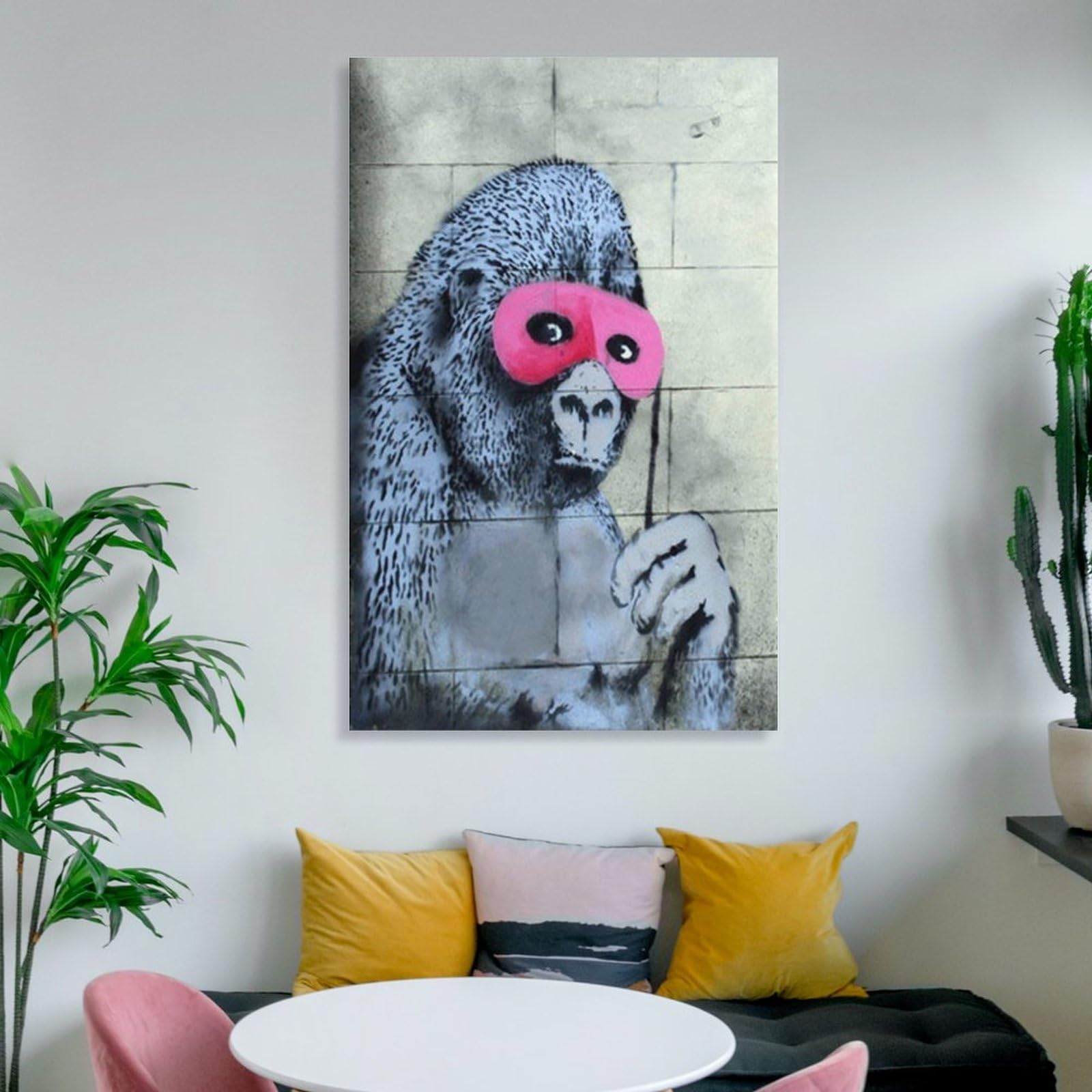 Amazon.co.jp: Banksyバンクシー 《ピンク色の仮面をつけたゴリラ Amazon.co.jp: Banksyバンクシー 《ピンク色の仮面をつけたゴリラ