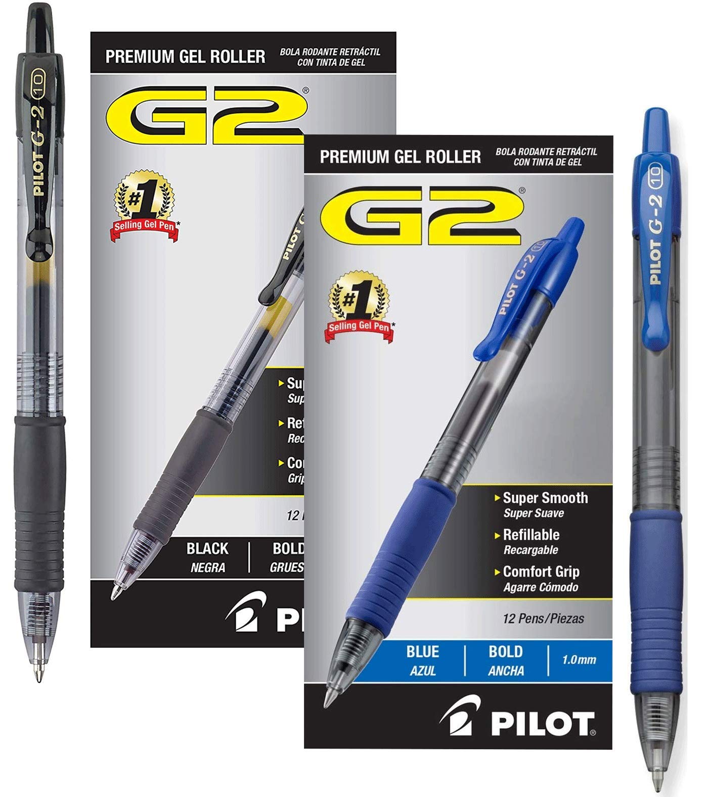 Bolígrafo Pilot Frixion Ball, 3 Recambios Y Boli - Negro