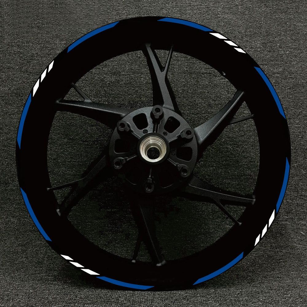 QIZUN Reflective Motorcycle Wheel Hub Stickers Rim Tape Decals Stripe
