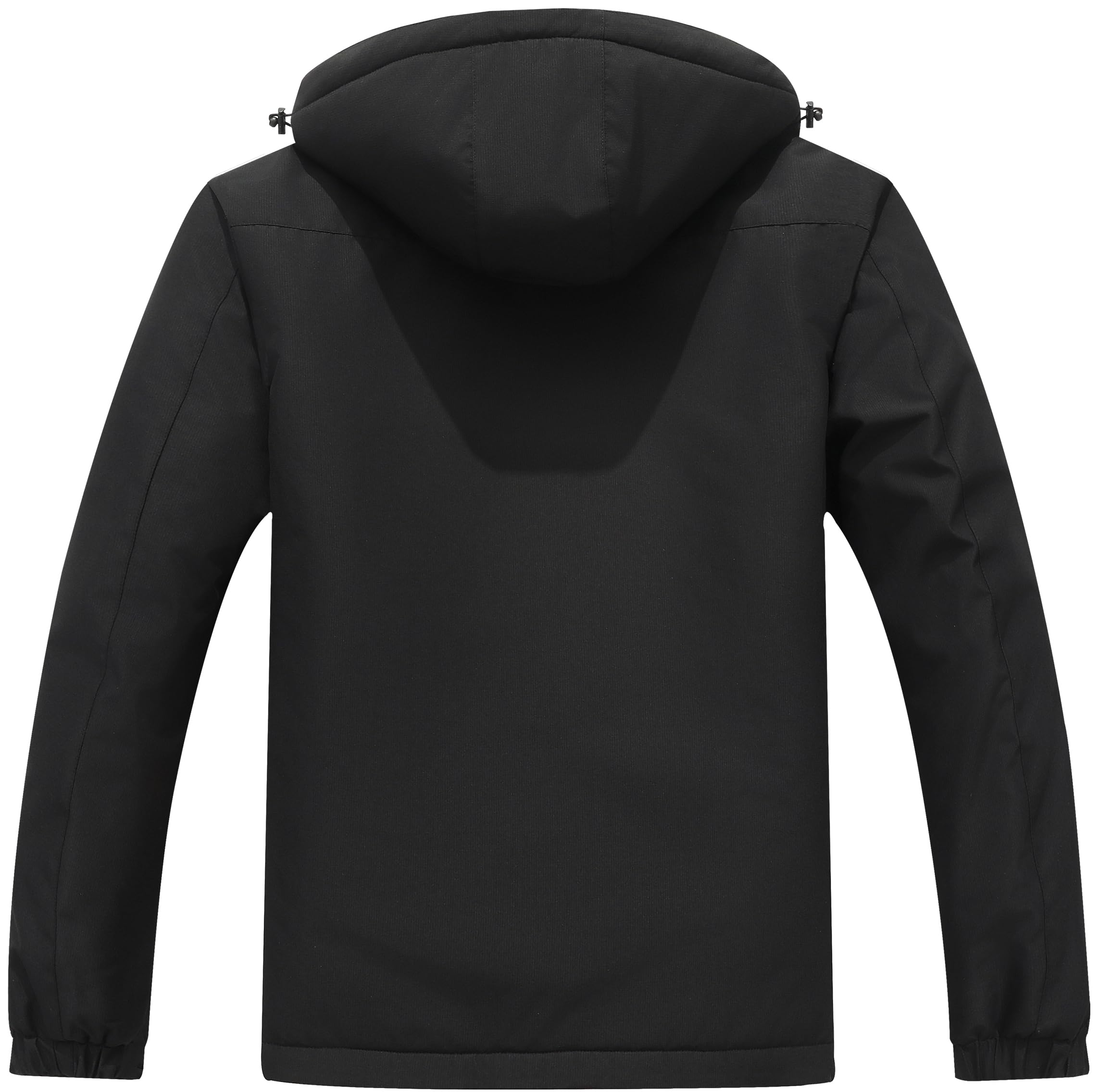 Men's Mountain Ski Jacket Winter Snow Coats Waterproof Warm Fleece Lining Jacket Parka with Hooded