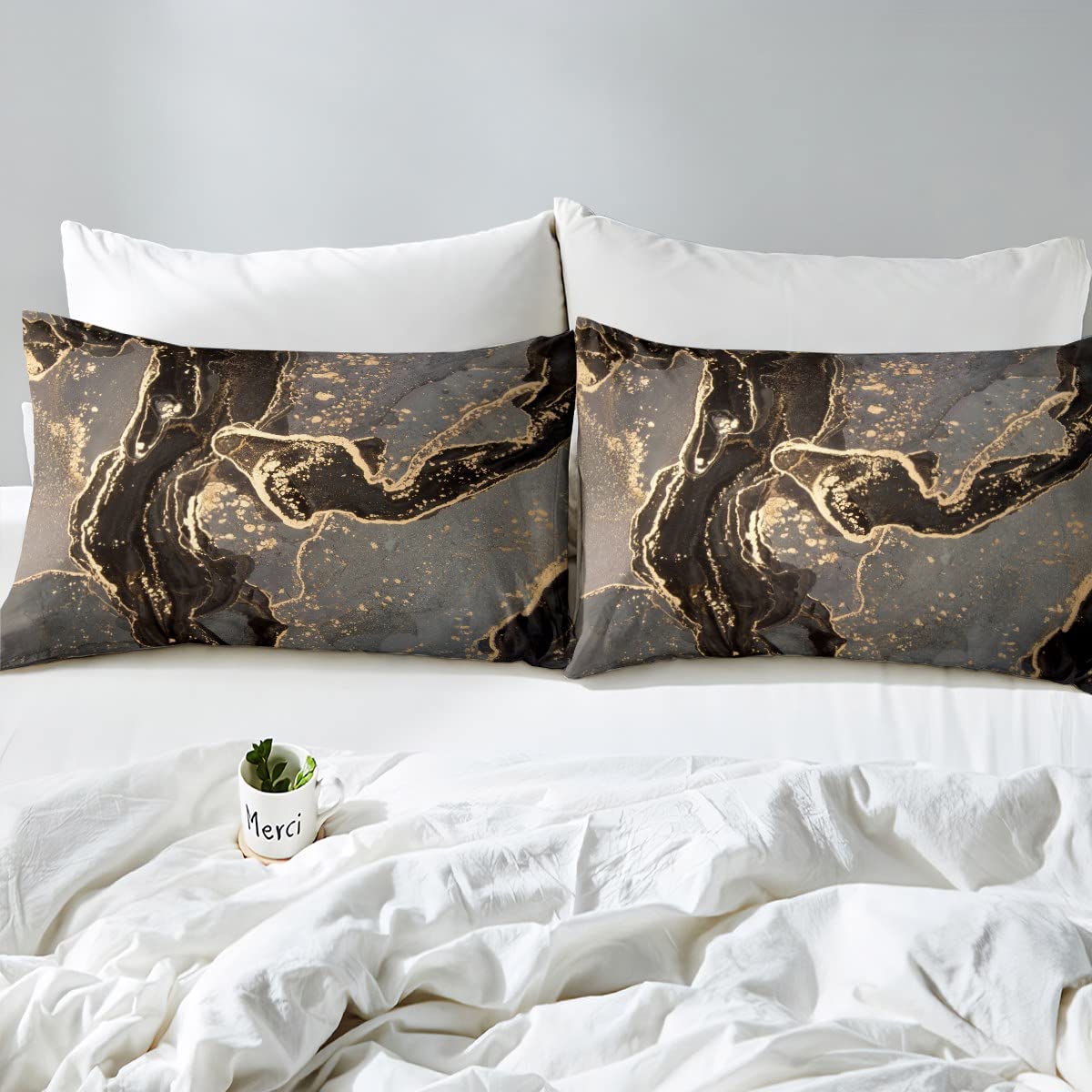 Marbling Duvet Cover Set Double Size - Image 4