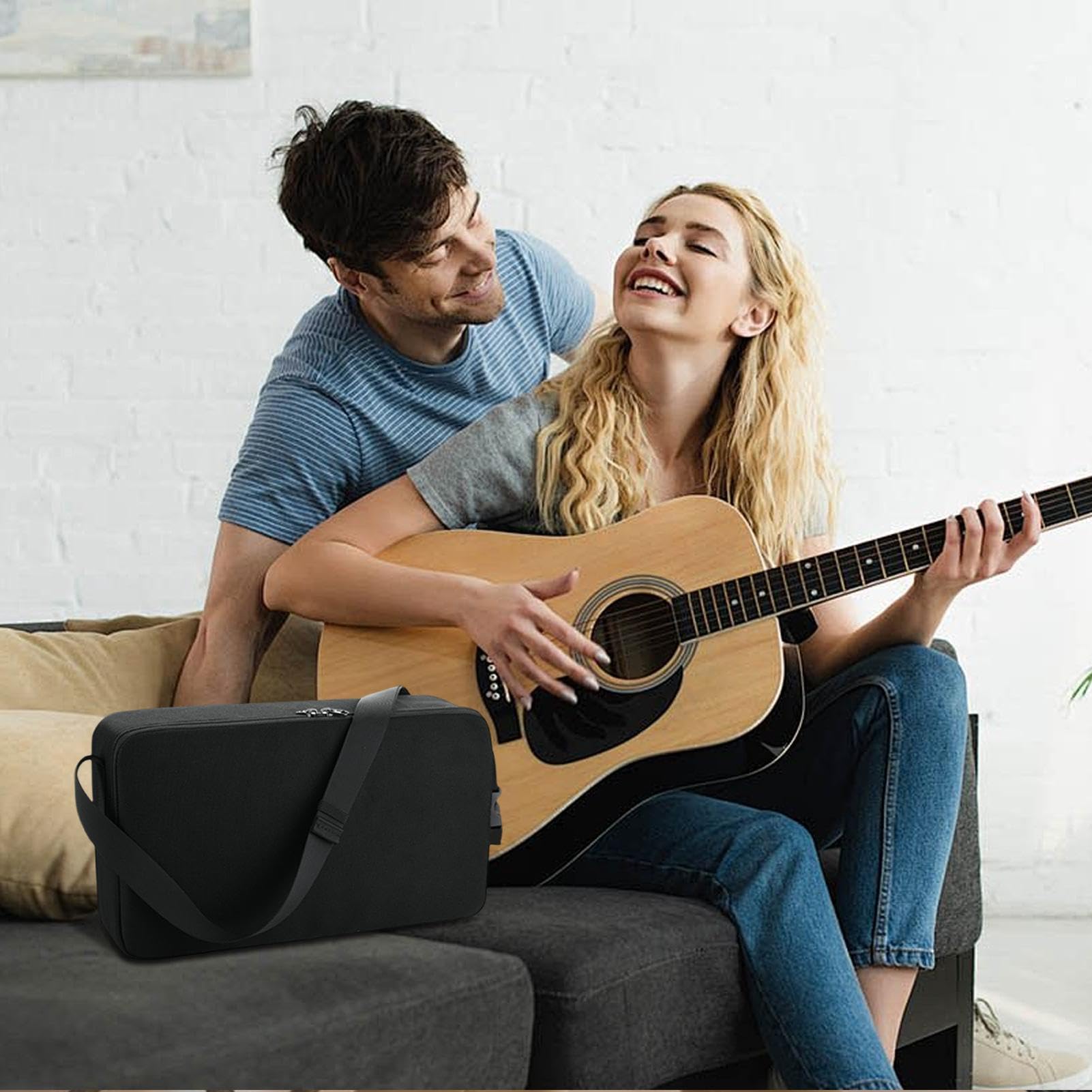 Borsa per il trasporto del leggio con tracolla, borsa per leggio musicale, borsa impermeabile per per strumenti, custodia per strumenti di grande capacità (nero) per musicisti e