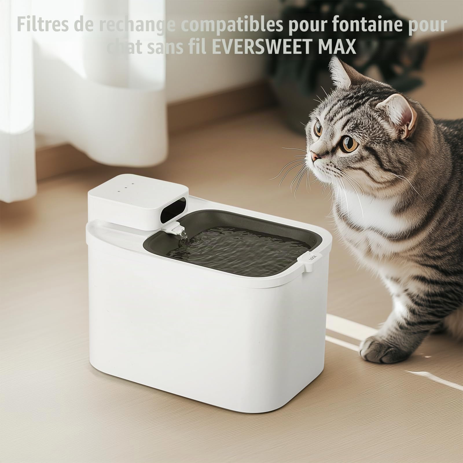 Lot de 10 filtres à eau pour fontaine à eau Eversweet Max Pet Water Fountain
