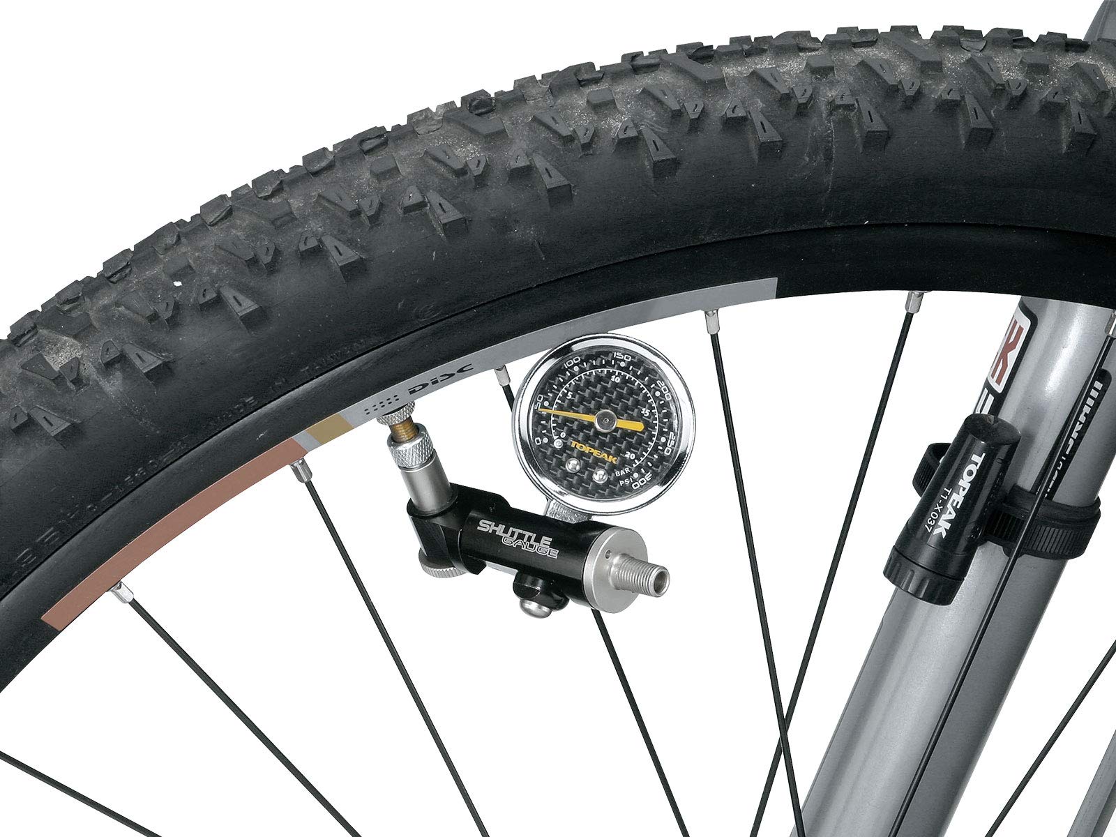Amazon.com: Topeak Shuttle Air Pressure Gauge Dial with Case