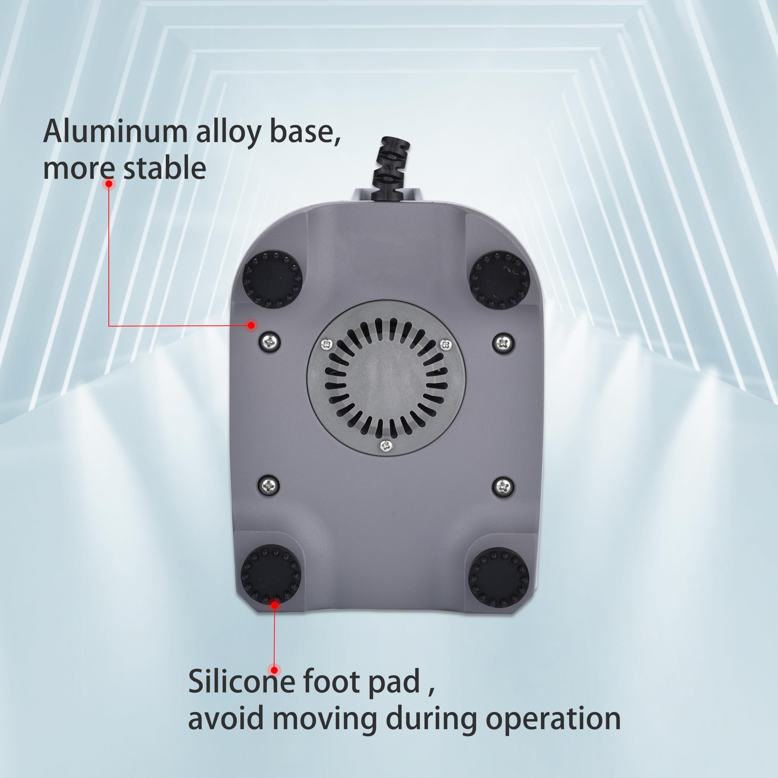+UXI Mezclador Vortex de Laboratorio con Inicio Táctil y Modos Continuos, Mezclador Vortex de Laboratorio para Tubos,Esmalte de Uñas,Adhesivos para Pestañas y Pinturas de Hobby,2800 RPM