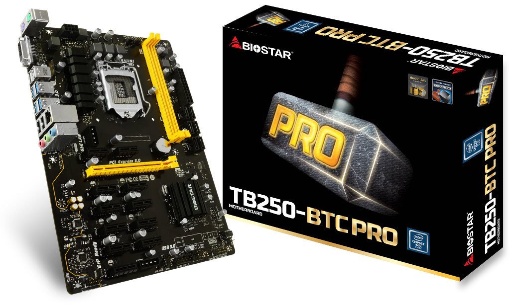 Amazon | BIOSTAR ULTRA PRO CRYPTO-MINING マザーボード TB250-BTC 
