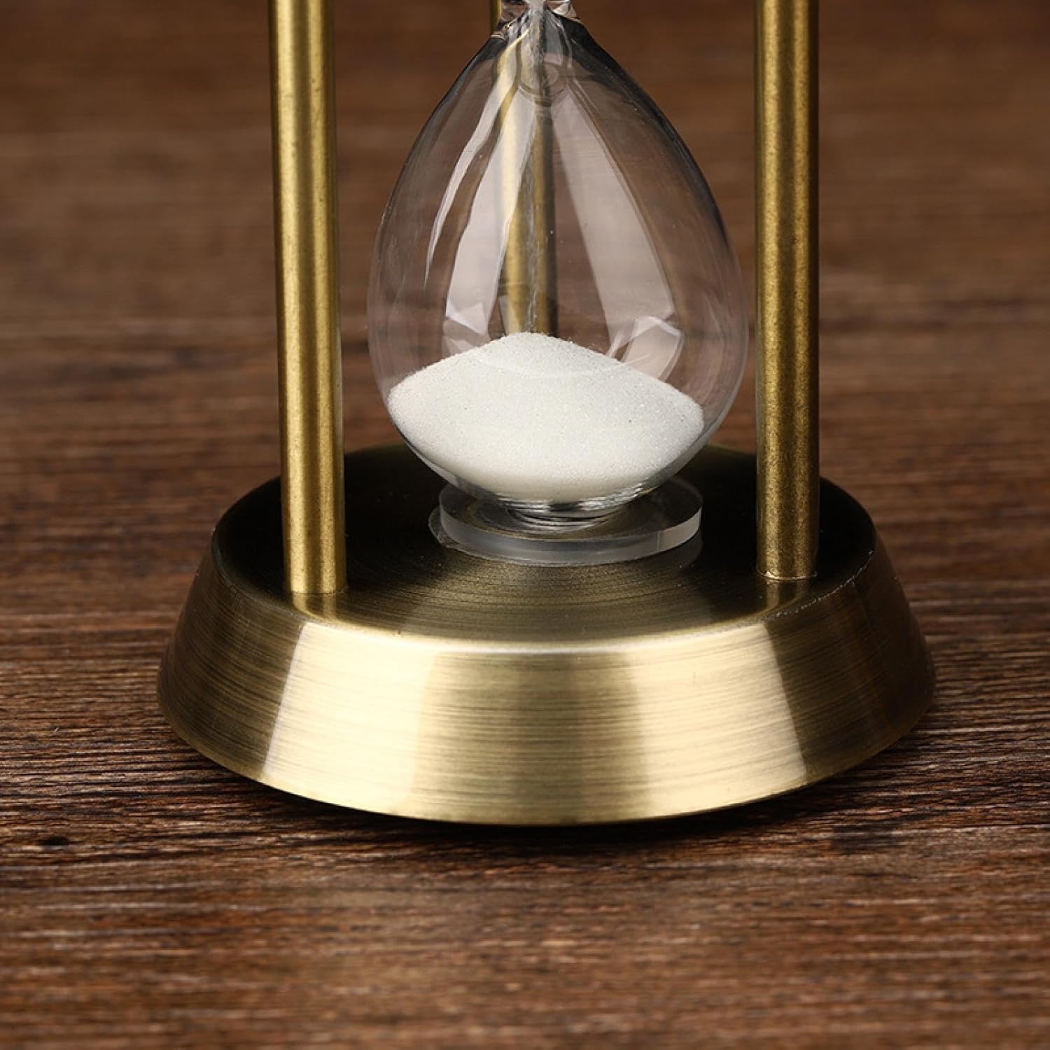 Clessidra Artigianale in Metallo retrò da 15/30 Minuti, con Pendolo, Decorazione, Timer per Clessidra, Bronze, 15min