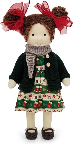 BlissfulPixie Waldorf - Muñeca de trapo hecha a mano – Peluche de coleccionista personalizado para niños, regalo de cumpleaños con hermosa caja,
