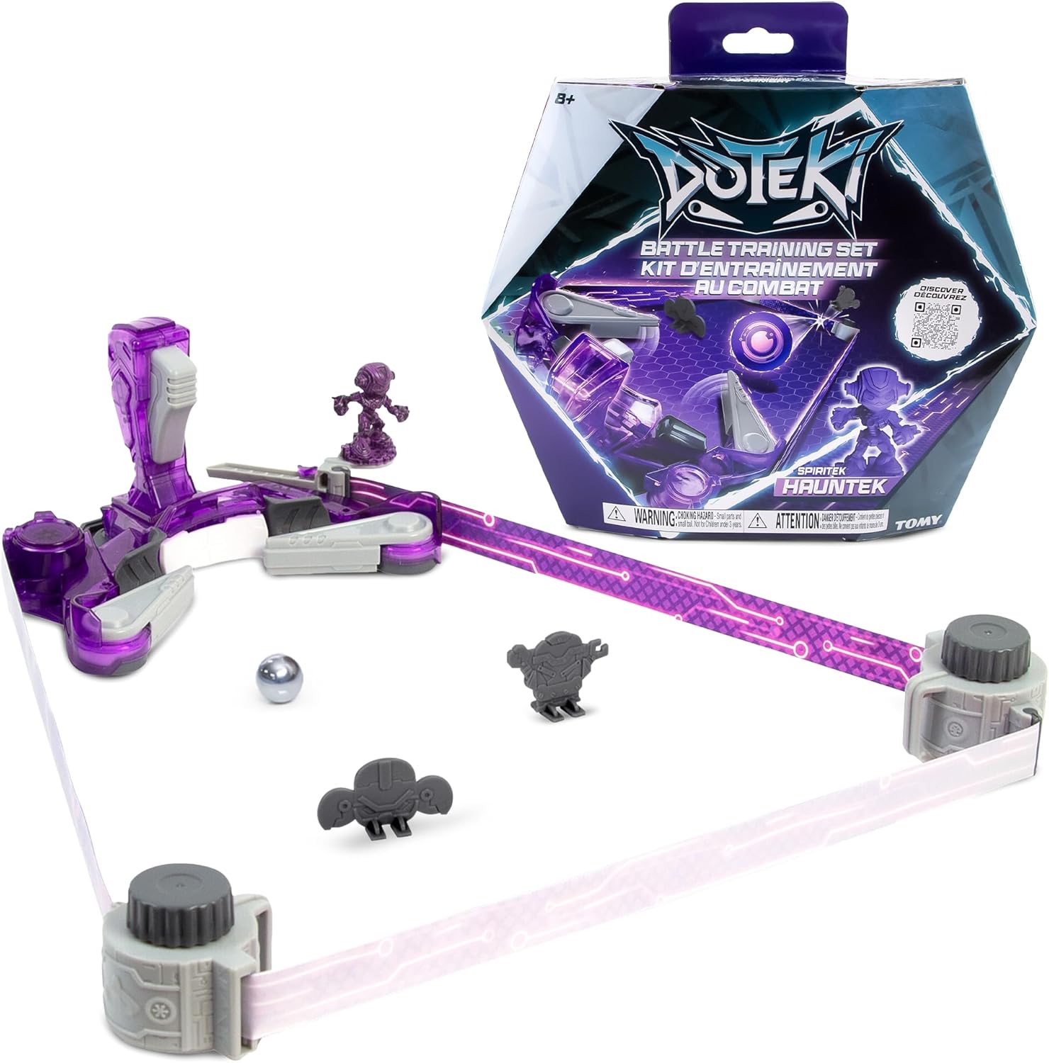 Doteki DŌTEKI Battle Expansion Pack - Spiritek - Strategic Target Practice - Battle Game with Collectible Figure and Trading Card - Customizable Fighting Games for Kids - 1-2 Players