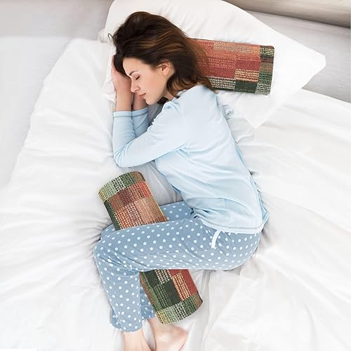 Miniatura 6 de Almohadas decorativas para sofá, cuello, almohadas redondas, almohada cilíndrica decorativa, almohada lumbar, almohada de soporte de rollo de