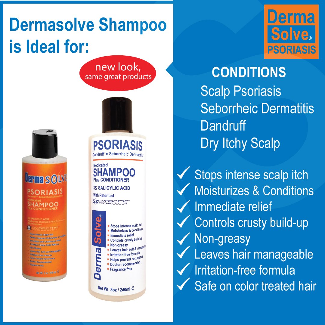 Scalp Psoriasis Shampoo & Conditioner (2pack) Naturally Heals Dandruff