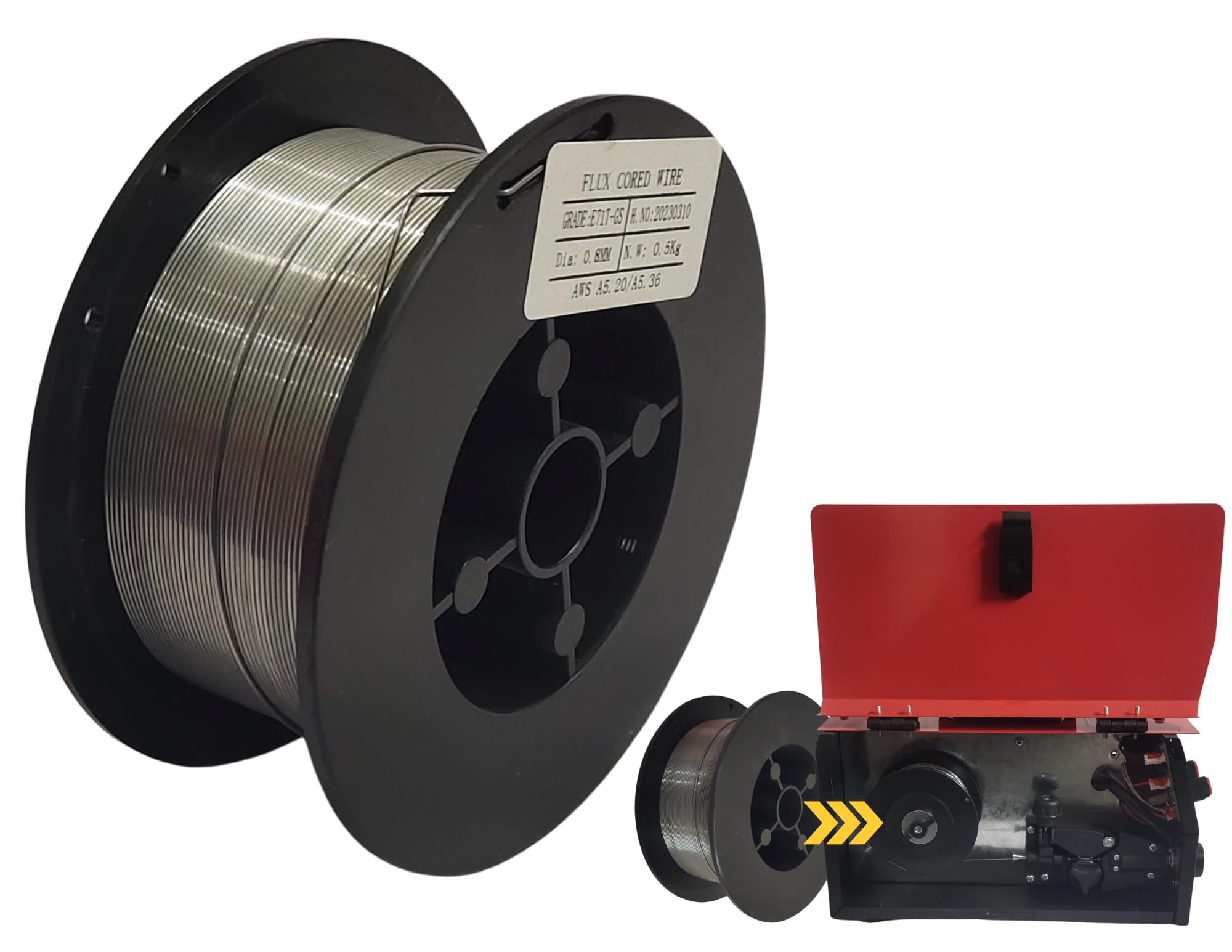 NITARA 0.8mm flux core gasless mig wire roll 500grams weight for gasless mig welding machine (B0D69RX6Q4) Amazon Price History, Amazon Price Tracker