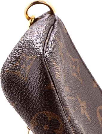 Pre-Loved Pochette Accessoires Monogram Canvas Mini, Brown