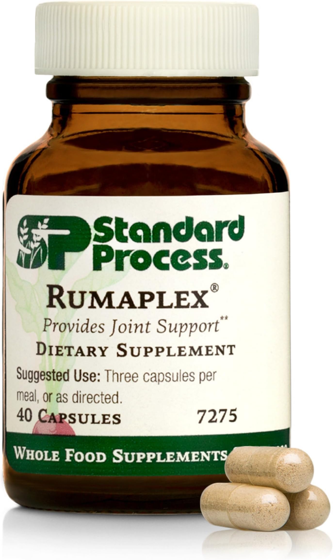 Standard Process Rumaplex - Healthy Liver Support Supplement - Body Health Supplement with Vitamin A & Niacin - Aid Liver Health & Bile Production - 40 Capsules