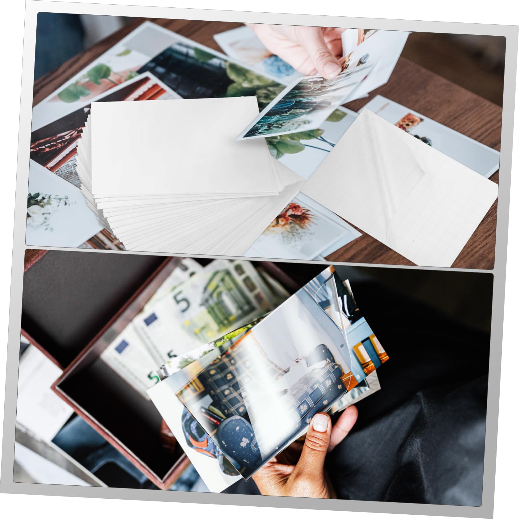 50 Hojas De Laminado En Frío Autoadhesivas | Bolsas Protectoras A4 De Polivinilo, Sin Burbujas, Ideales Para Fotos Y Documentos