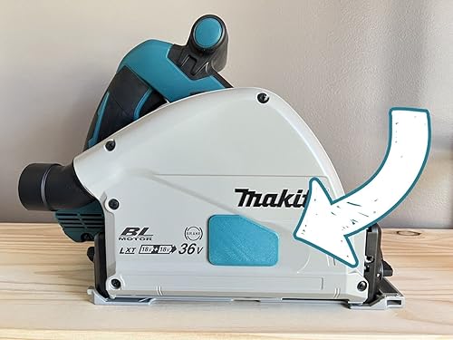 ToolCurve Cubierta antipolvo para árbol compatible con sierra de pista inalámbrica Makita 36v