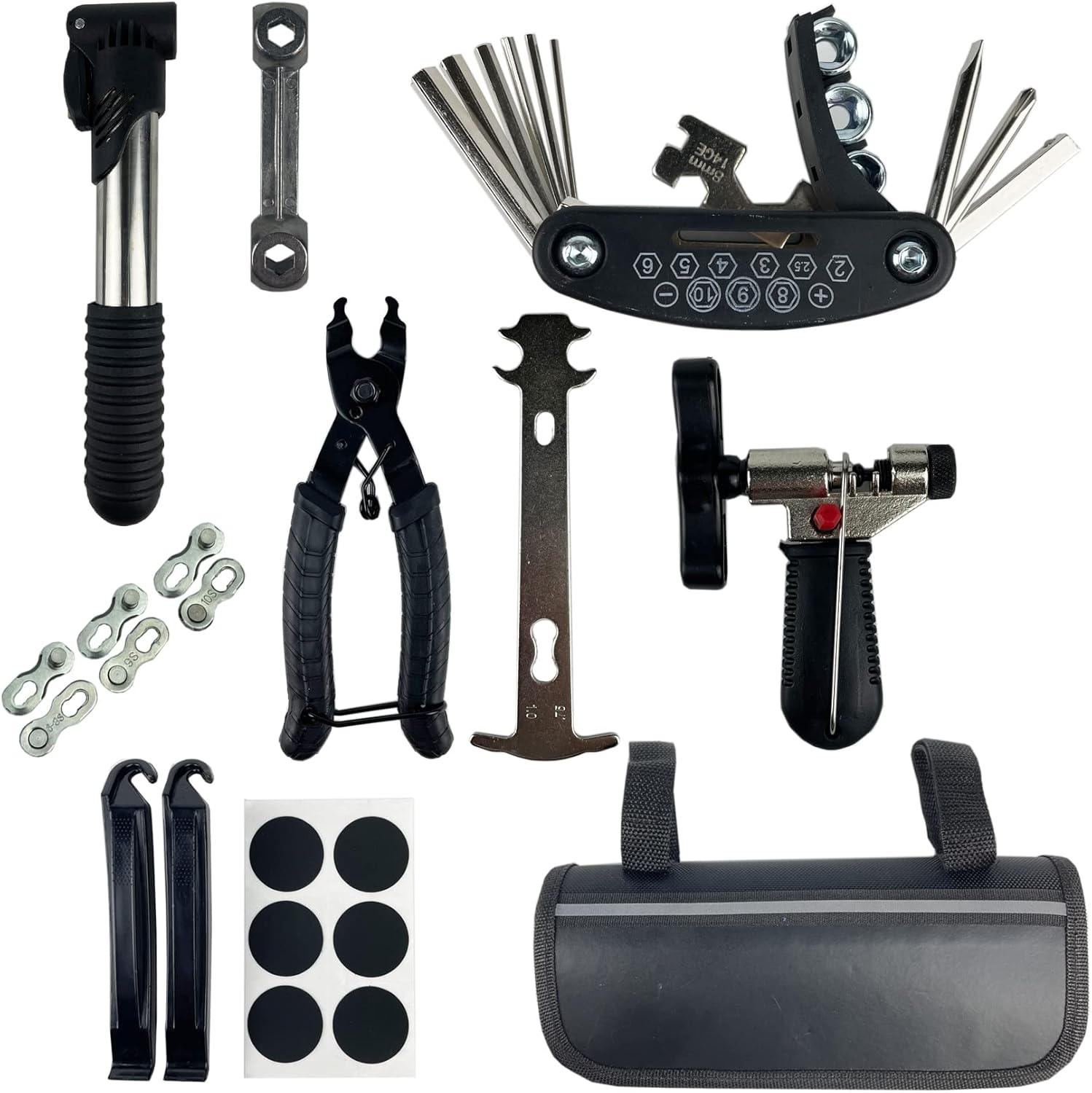 Bike Tire Repair Tool Kit and Bike Chain Repair Tool Kit