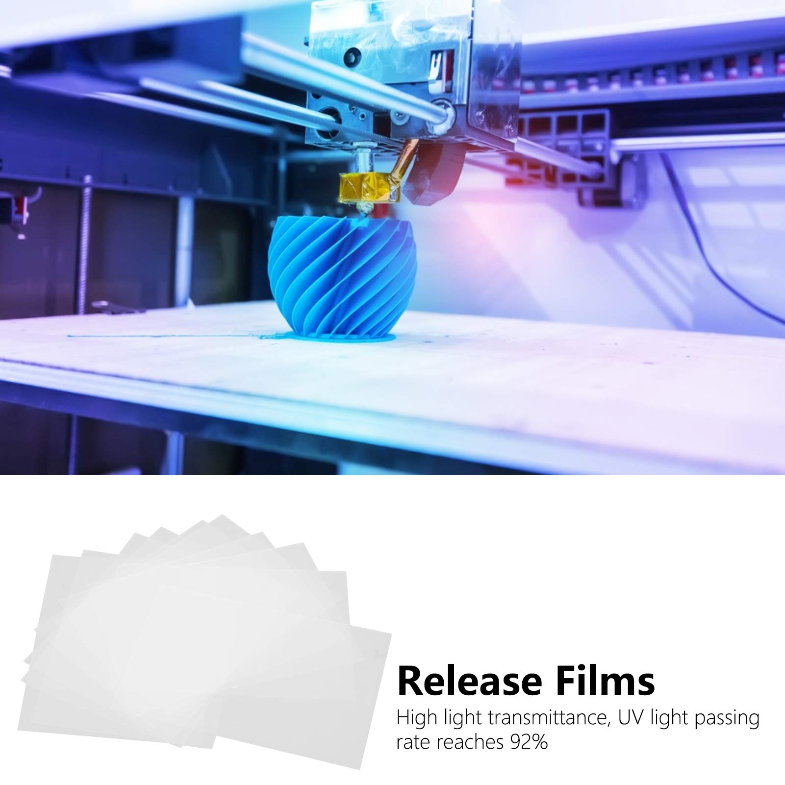 Aramox Release Films dla Drukarek 3D LCD, 280x200 Mm, Wysoka Transmitancja do Drukowania SLP, Profesjonalne Akcesoria do Utwardzania światła
