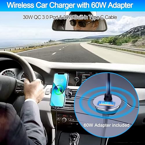 Miniatura 2 de Cargador de coche inalámbrico para Samsung Galaxy Z Fold 7 6 5 4 3 2, 15 W, soporte de coche de carga rápida, accesorios de coche, soporte de