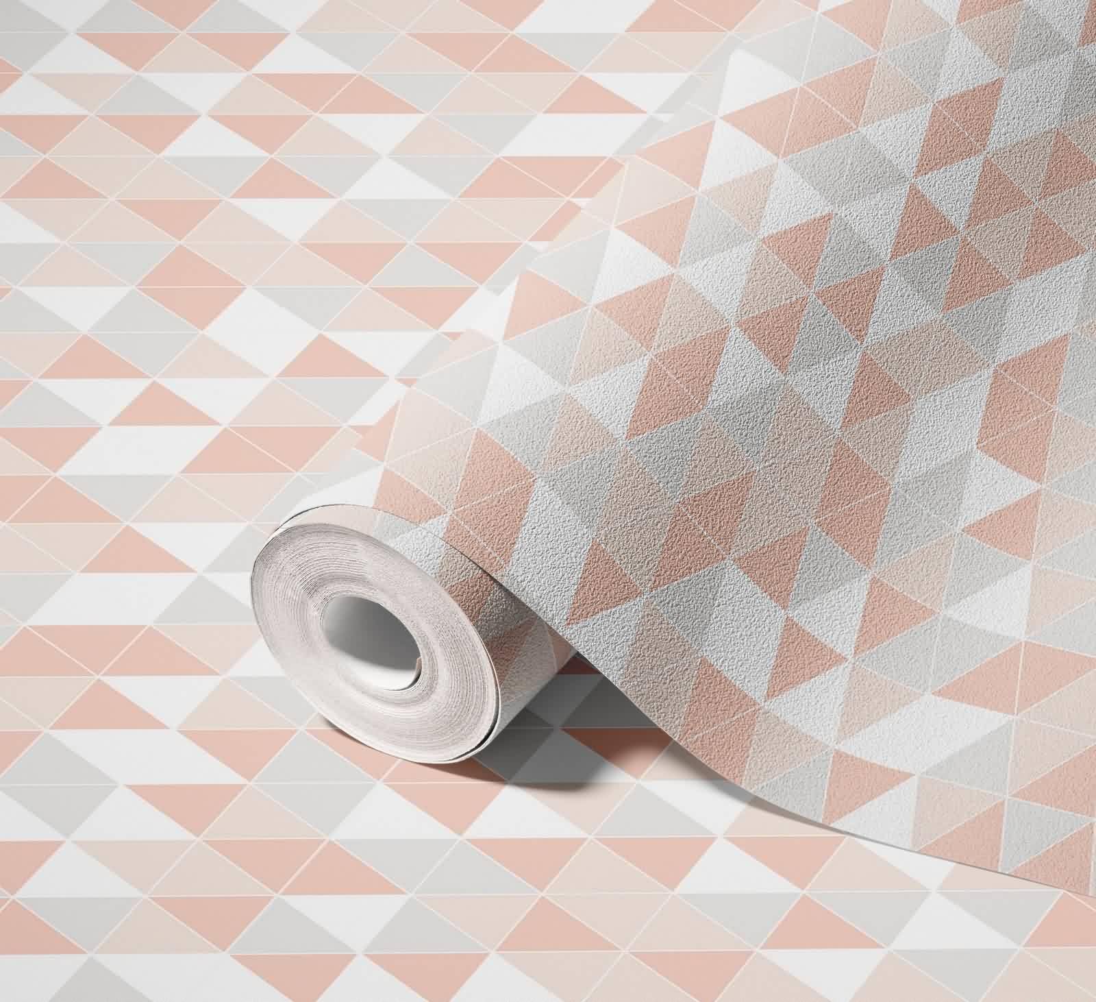 Tapeta samoprzylepna geometryczna nowoczesna kuchnia czerwona