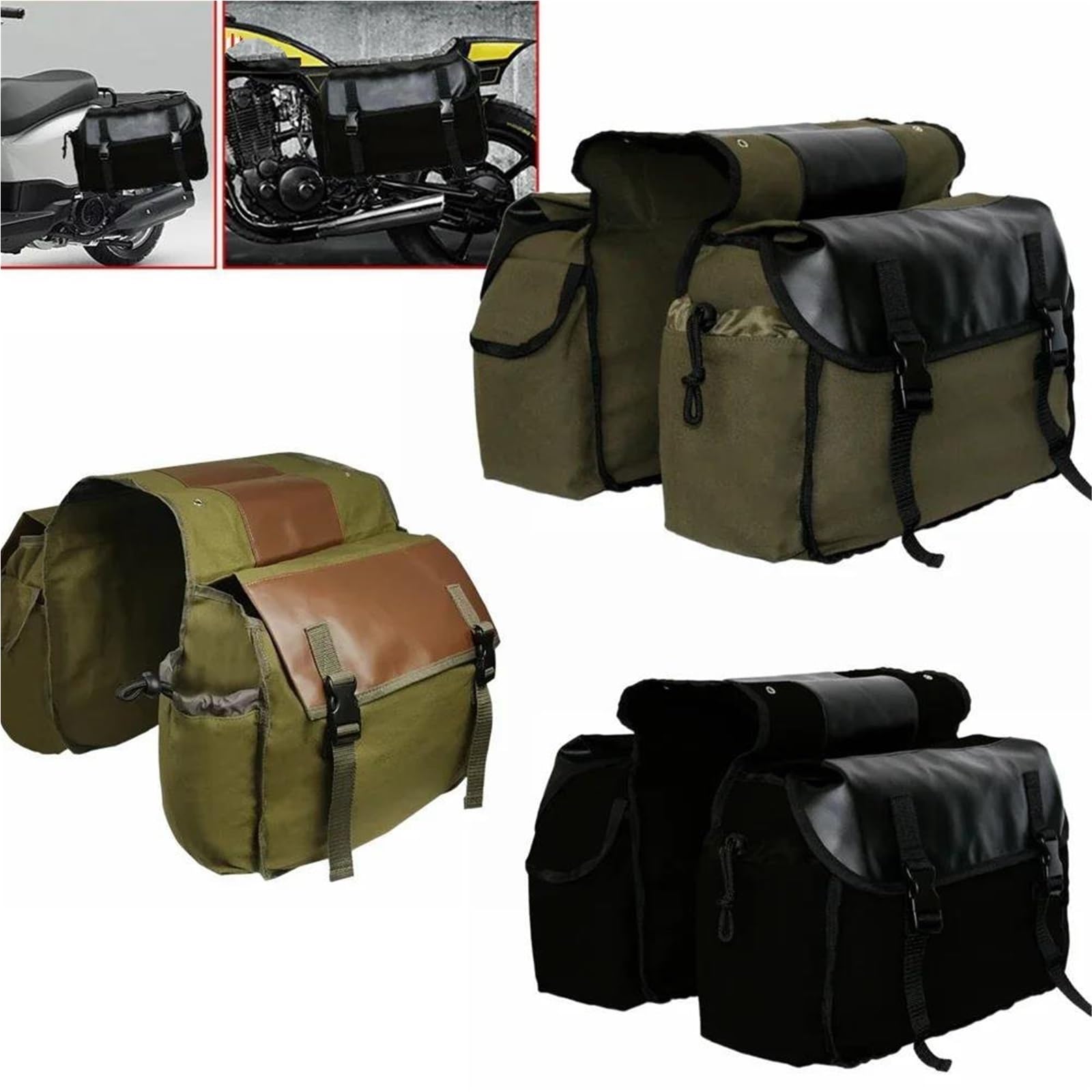 Accessori Moto Borsa Da Viaggio In Tela Impermeabile Per Shadow(Style 5)