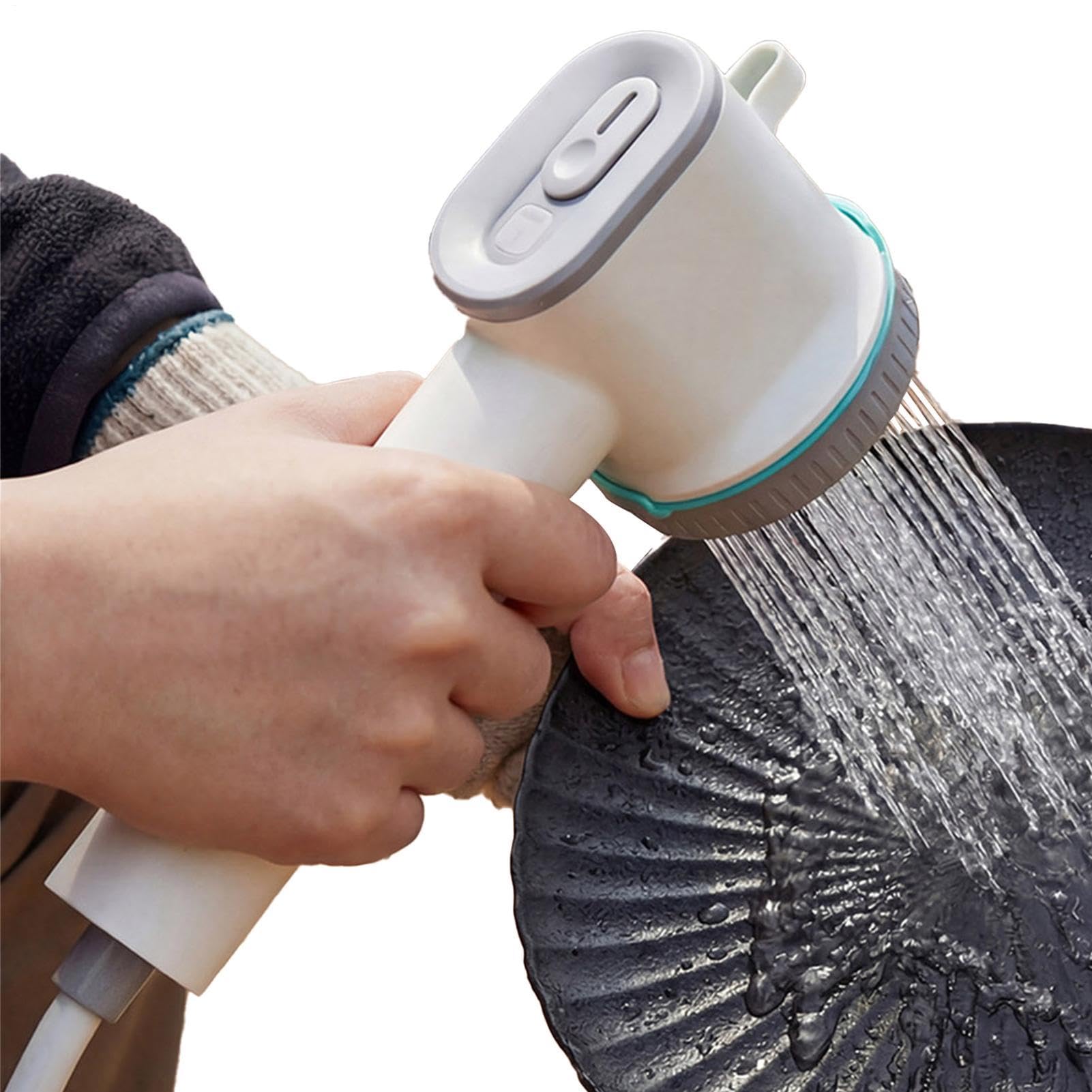 Ducha Para Camping Pulverizador De Baño Eléctrico Para Exterior Con Y 2