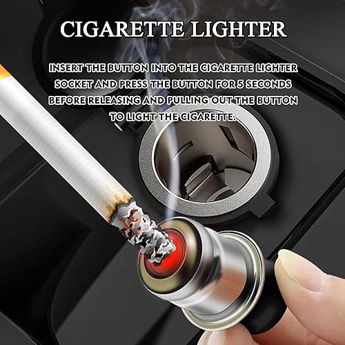 Miniatura 4 de Encendedor de cigarrillos de construcción de plástico de metal de 12 V, accesorios de repuesto para encendedor de cigarrillos de automóvil, enchufe