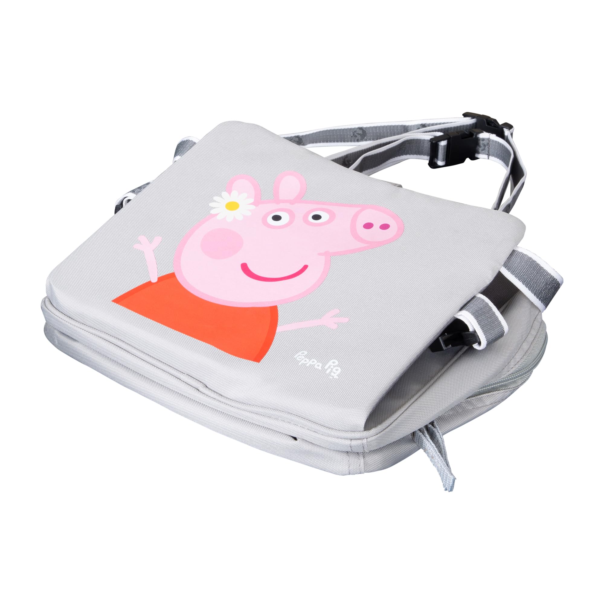roba Seggiolino Gonfiabile per Bambini Peppa Pig - Bordi Rialzati - da Viaggio - per Auto - Resistente - dai 6 ai 36 Mesi - Facile da Pulire - Salvaspazio - Grigio/Rosa
