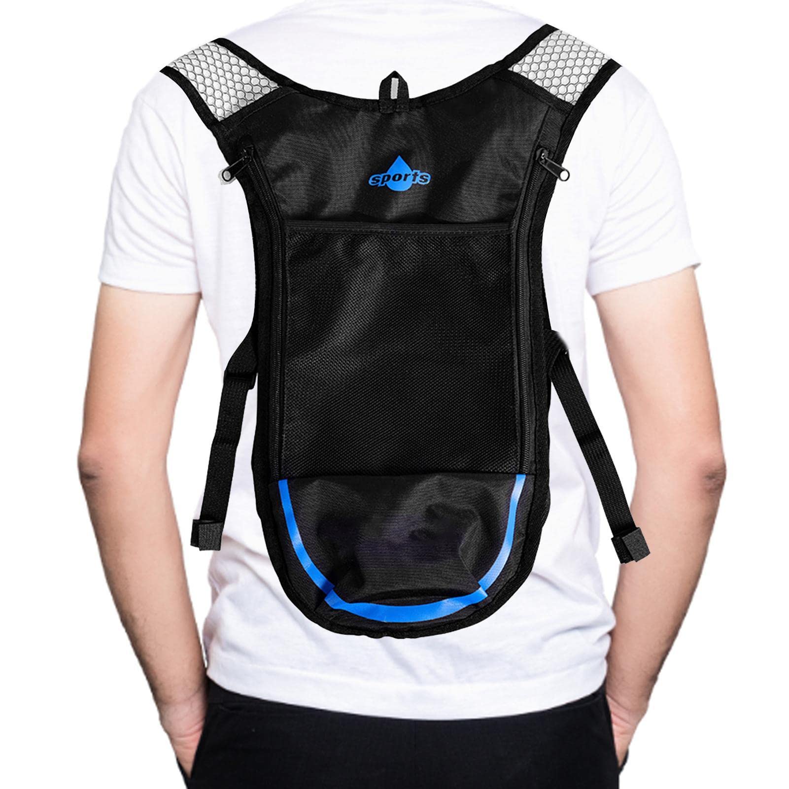 Hydration Pack Backpack - Lightweight Back - Running Water Vest for Outdoor, Trail, Running, Hiking, Cycling, Race, Raving, and Climbing