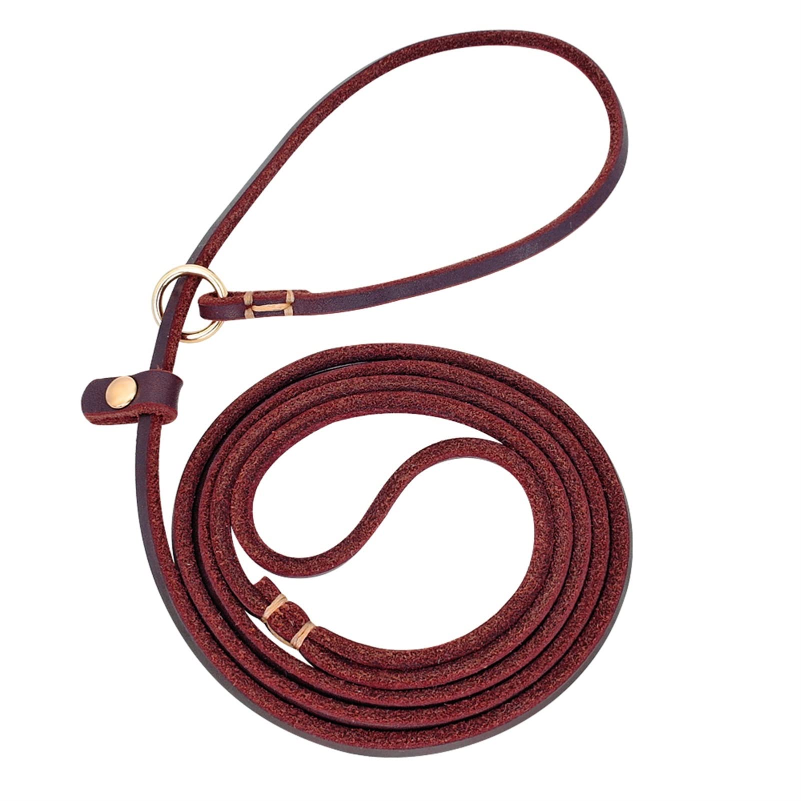 Correa para Perro Cuero Genuino Tracción Larga para Mascotas P Collar de Cuerda Perro Caminar Correas para Correr Correa para Perros pequeños y medianos Mascotas Correas para Perros (Color : 01