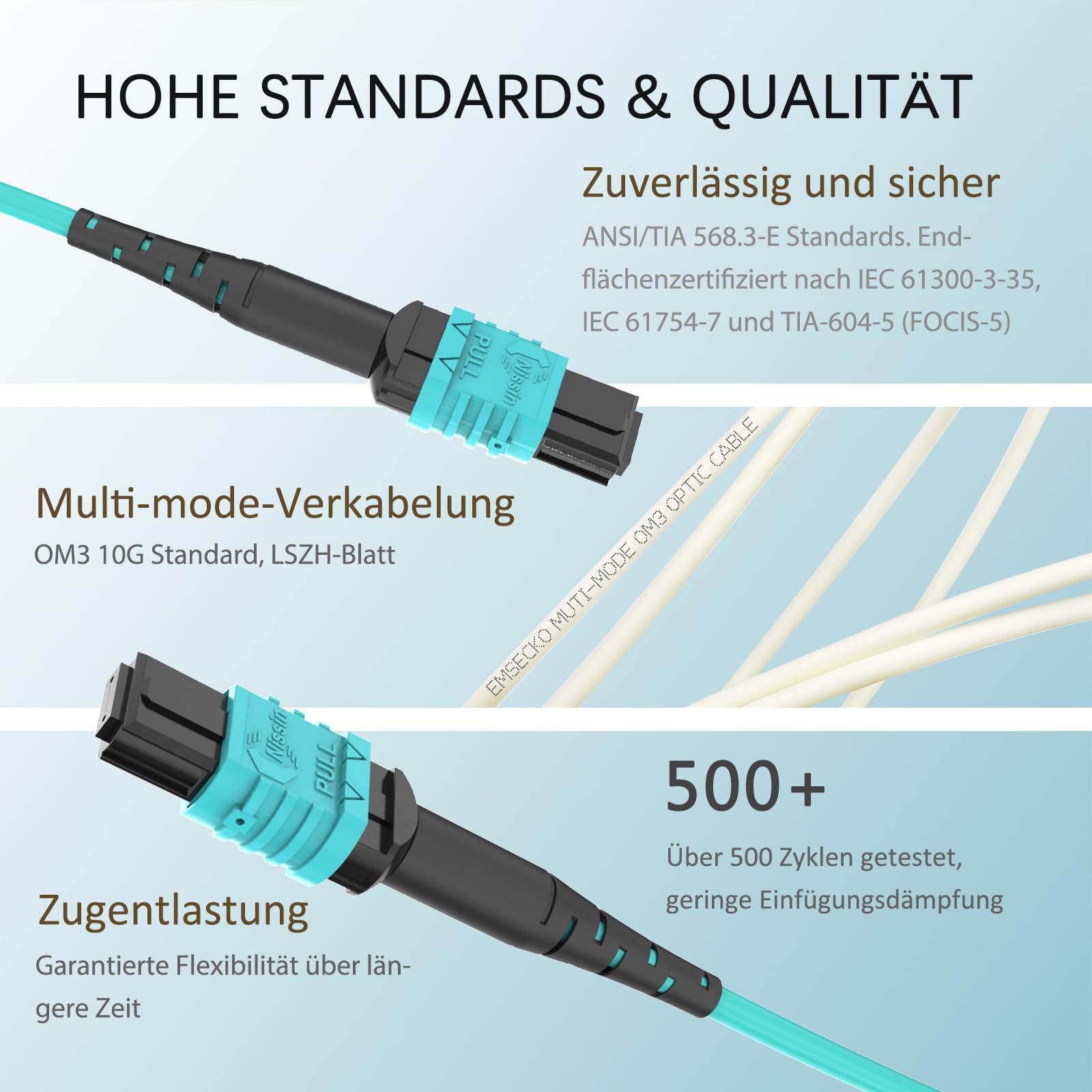Cavo in fibra ottica MPO/MTP a MPO/MTP 12 fibre (7M)