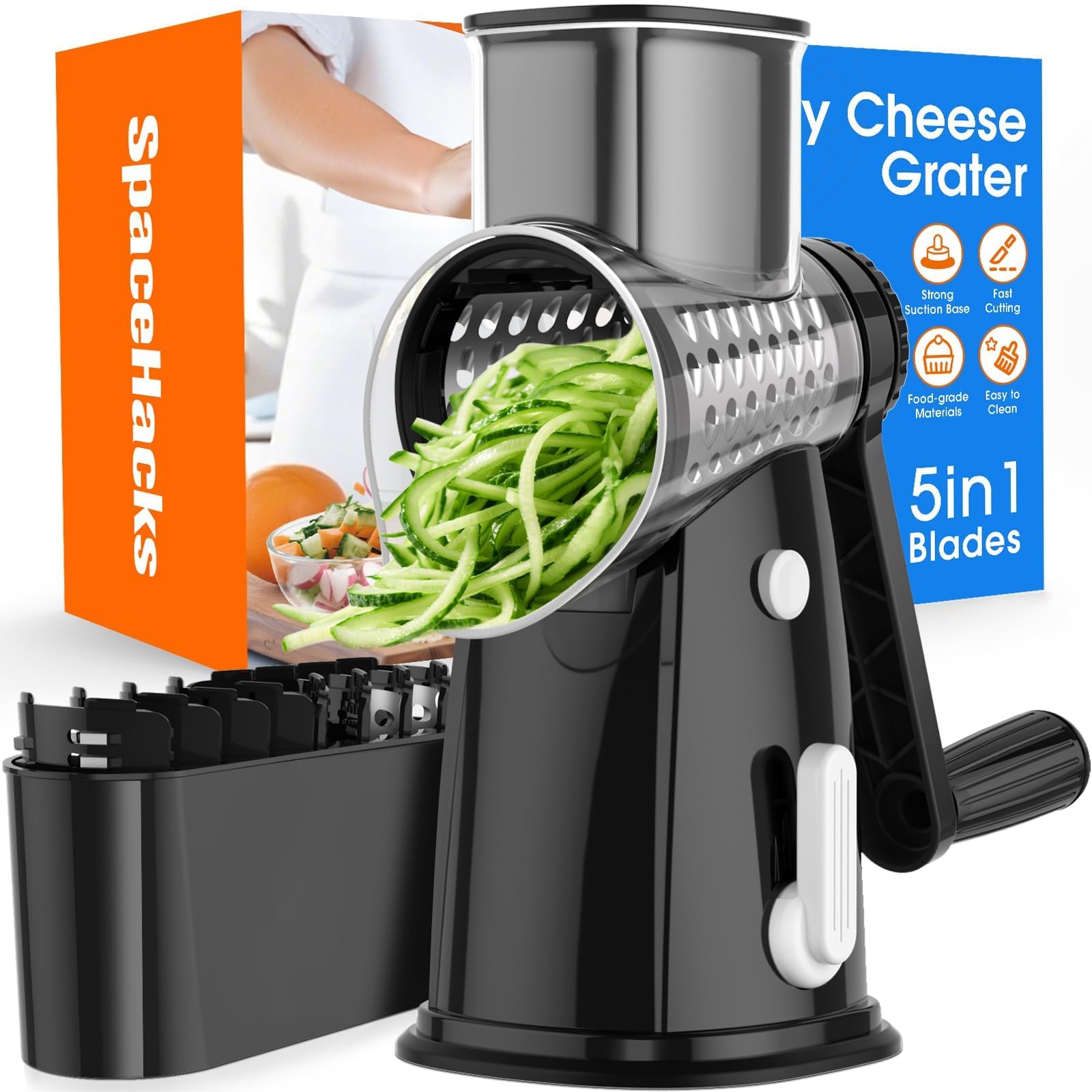 SpaceHacks 5-Blade Rotary Grater