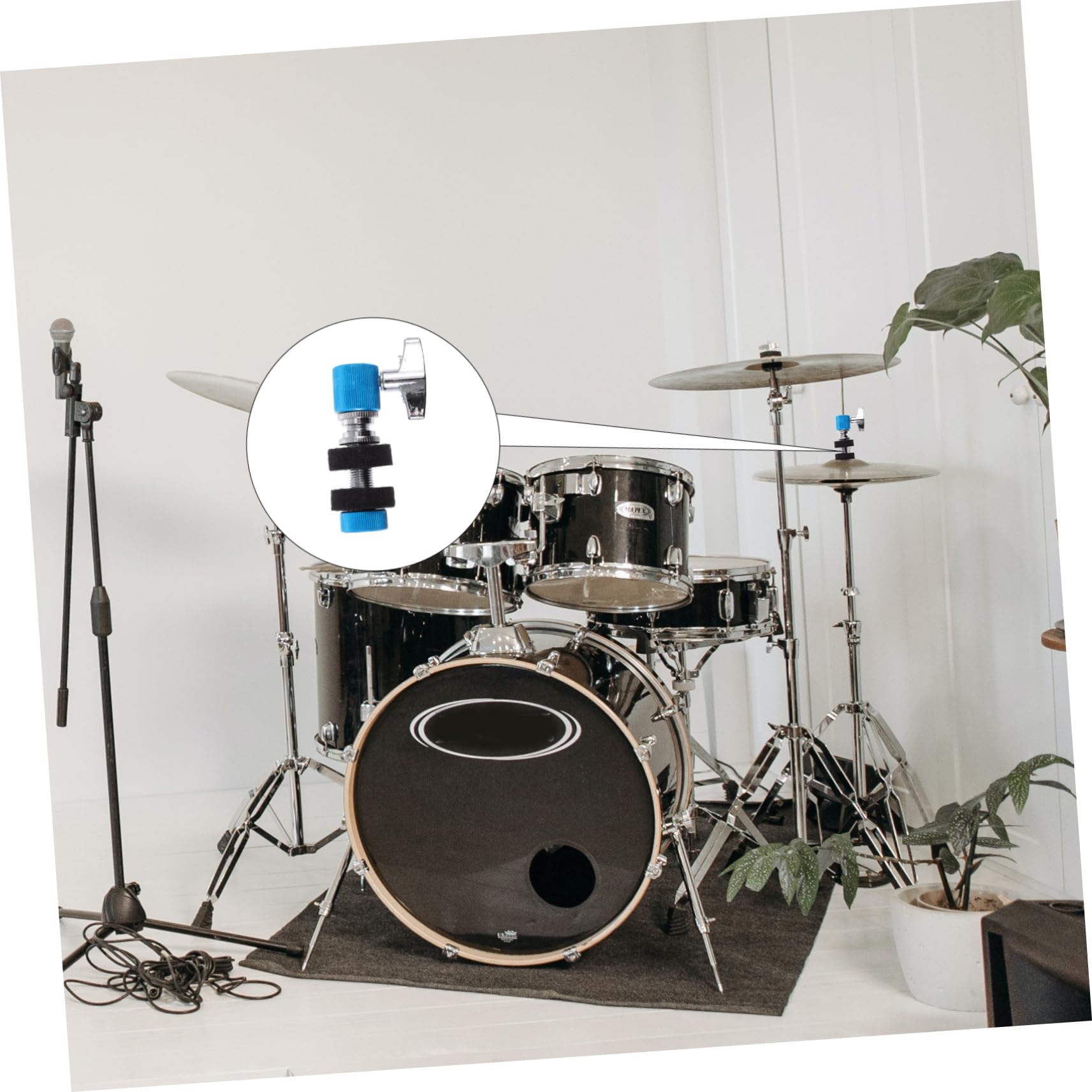 Toyvian Embrague De Charles Azul Para Batería Accesorio De Metal Kit De Embrague Para Músicos Conciertos y Ensayos