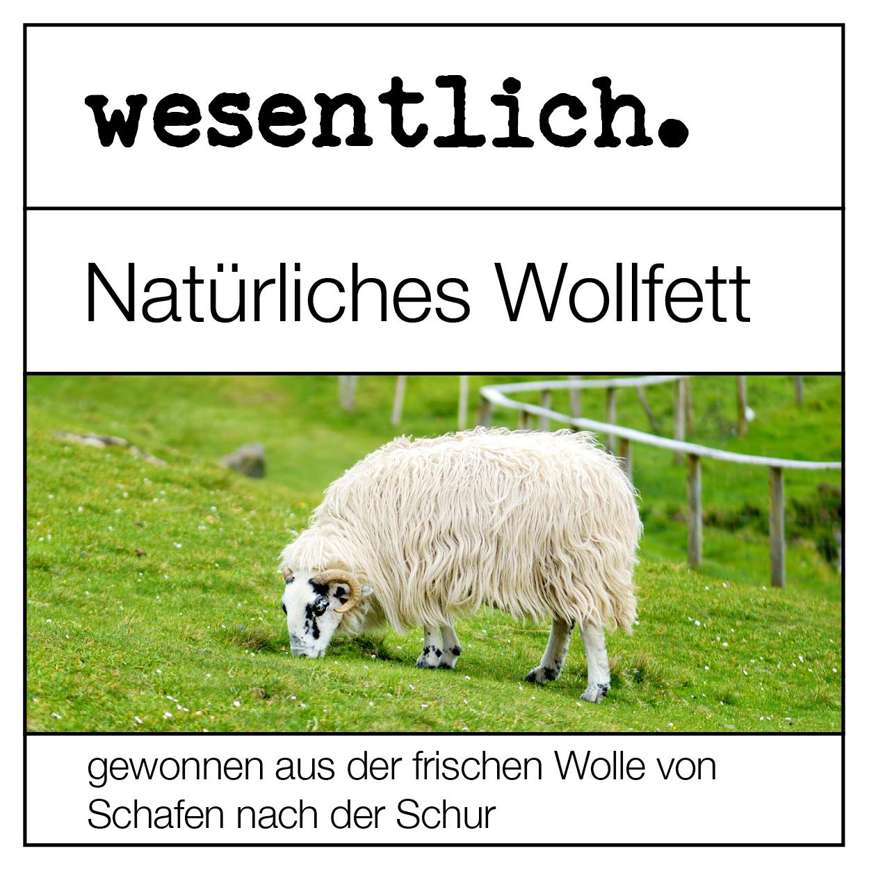 Lanolin Wollfett anhydrat 500g - wasserfrei und kaum Geruch - Wollwachs von wesentlich.