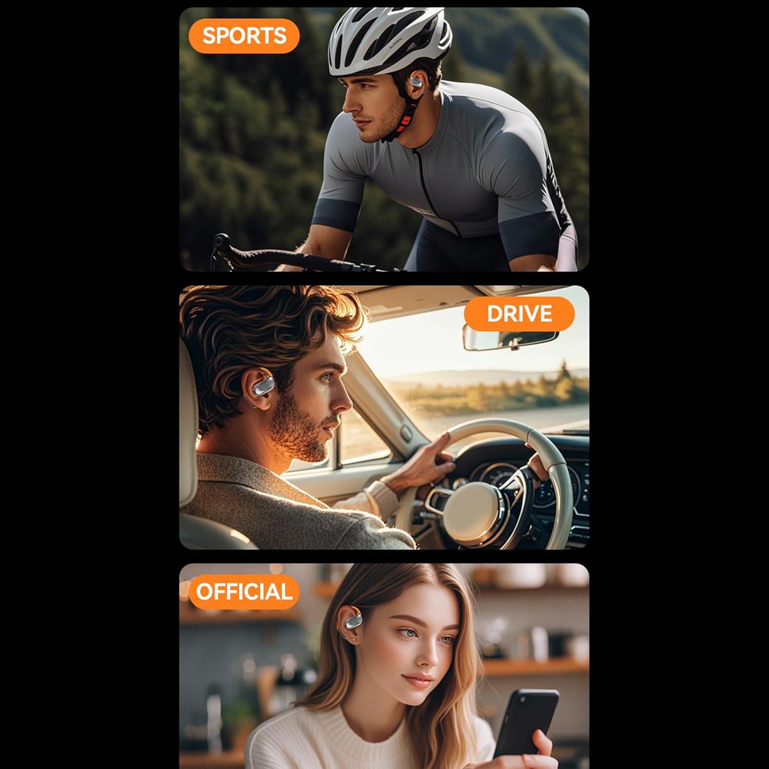 Translation Earphone | Wireless Translator Headphones,Language Translating Headphones, Instant Long Battery Life, Comfortable Fit for International Travel